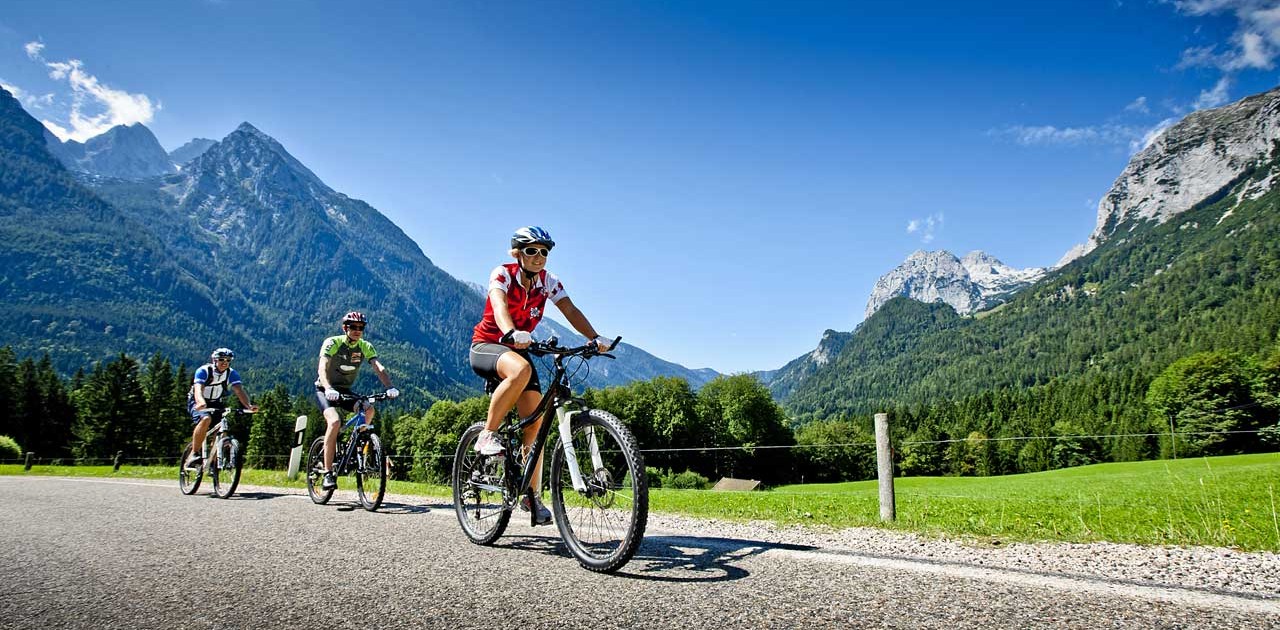 Mountain Bike in der Bergwelt von Ramsau