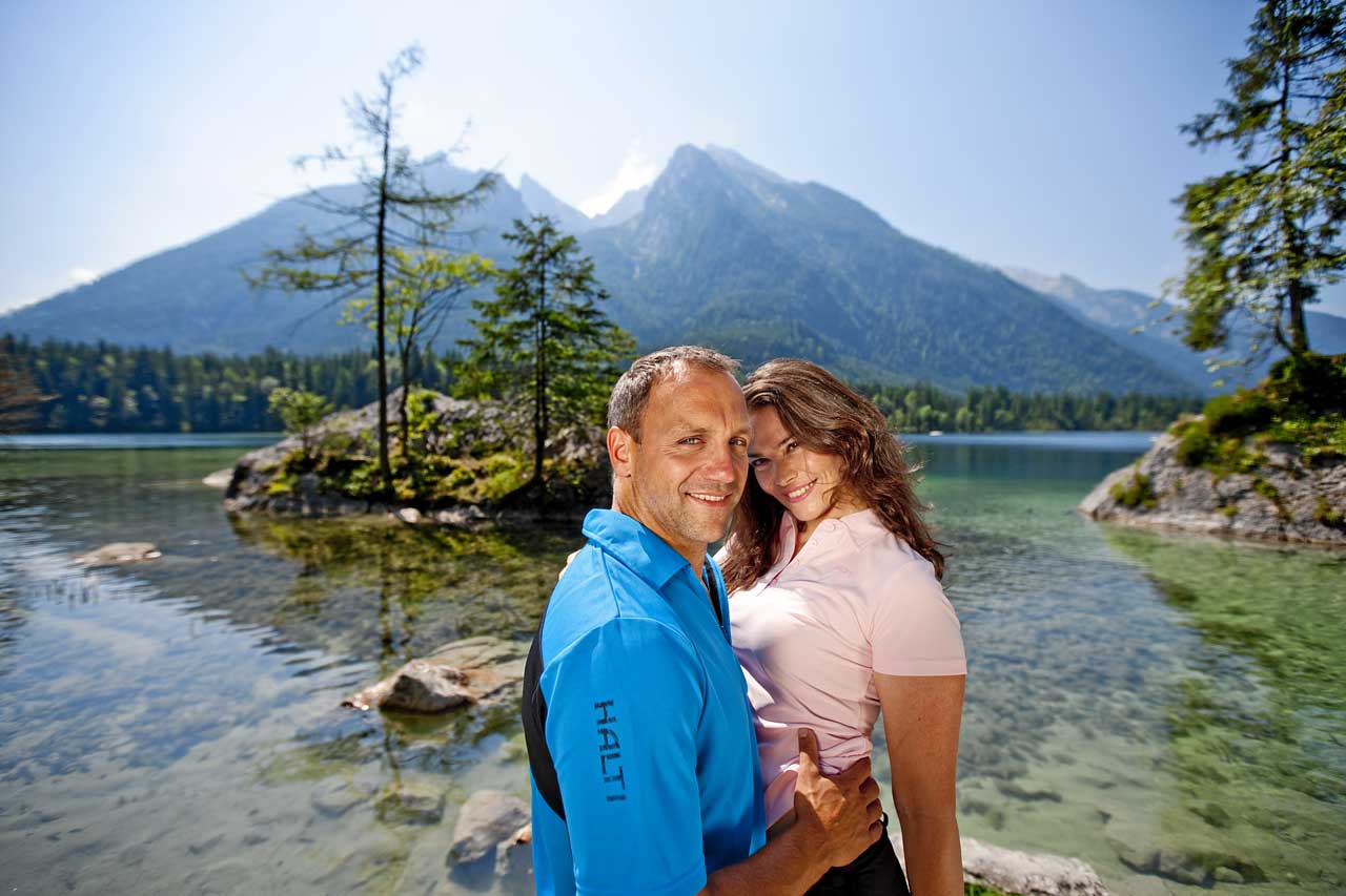 Hintersee mit Hochkalter und Steinberg