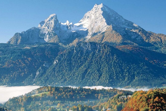 Berchtesgaden mit Watzmann im Winter